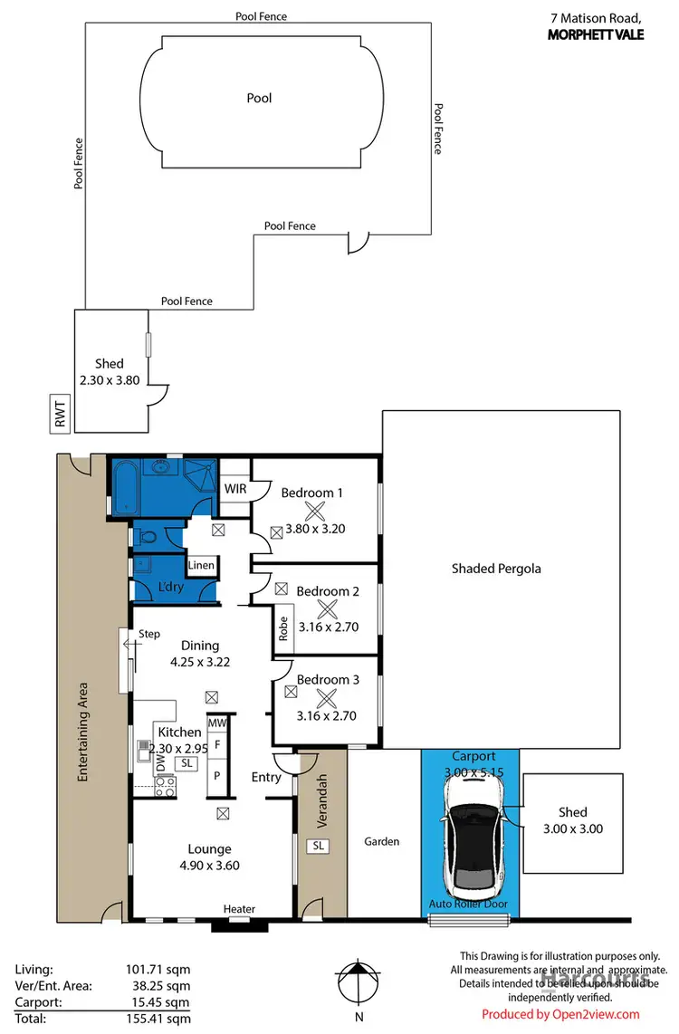Floorplan of Homely house listing, 7 Matison Road, Morphett Vale SA 5162