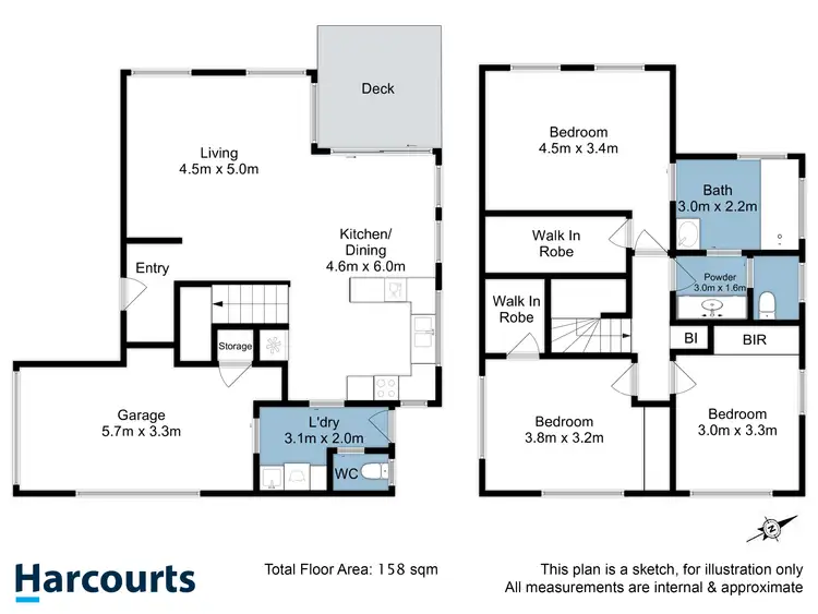 Floorplan of Homely unit listing, 2/85 Oakdowns Parade, Oakdowns TAS 7019