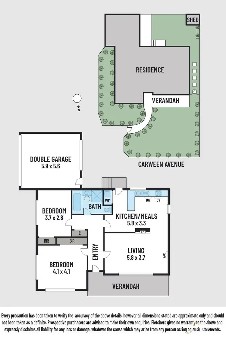 Floorplan of Homely unit listing, 1/26 Carween Avenue, Mitcham VIC 3132