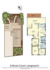 Floorplan of Homely house listing, 8 Alcon Court, Langwarrin VIC 3910