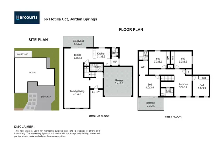 Floorplan of Homely house listing, 66 Flotilla Circuit, Jordan Springs NSW 2747