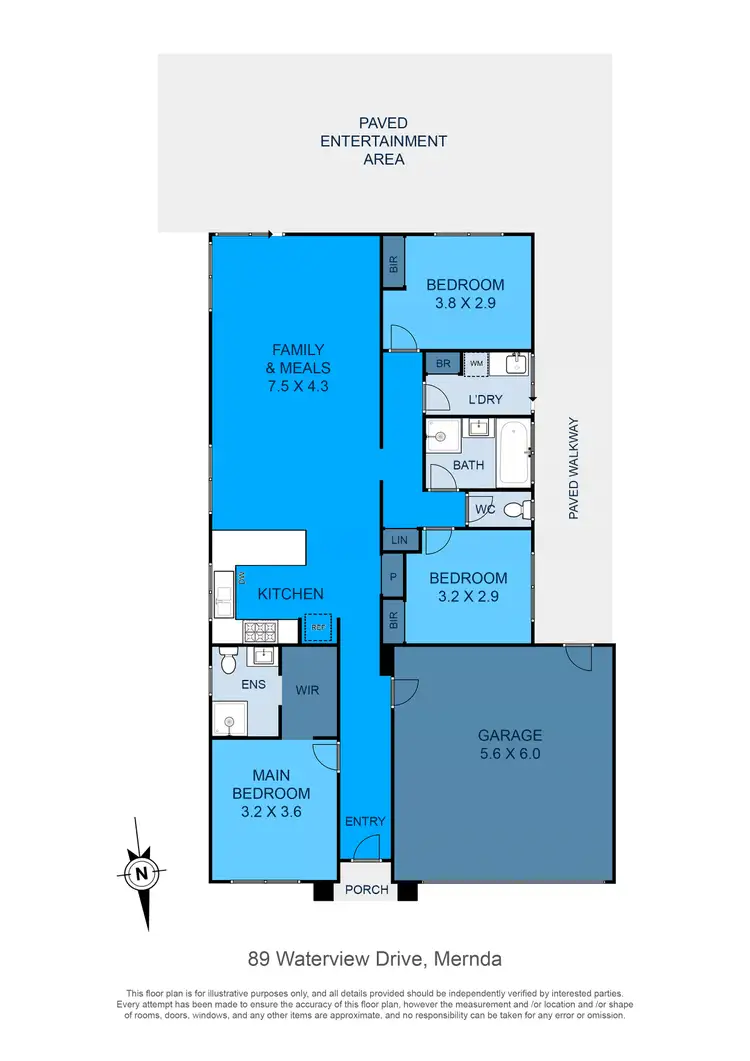 Floorplan of Homely house listing, 89 Waterview Drive, Mernda VIC 3754