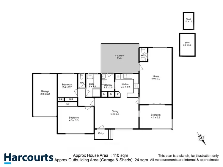 Floorplan of Homely unit listing, 7/8 Hull Street, Glenorchy TAS 7010