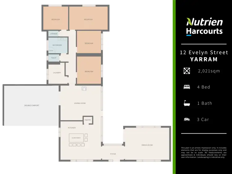 Floorplan of Homely house listing, 12 Evelyn Street, Yarram VIC 3971
