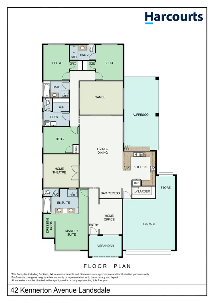 Floorplan of Homely house listing, 42 Kennerton Avenue, Landsdale WA 6065