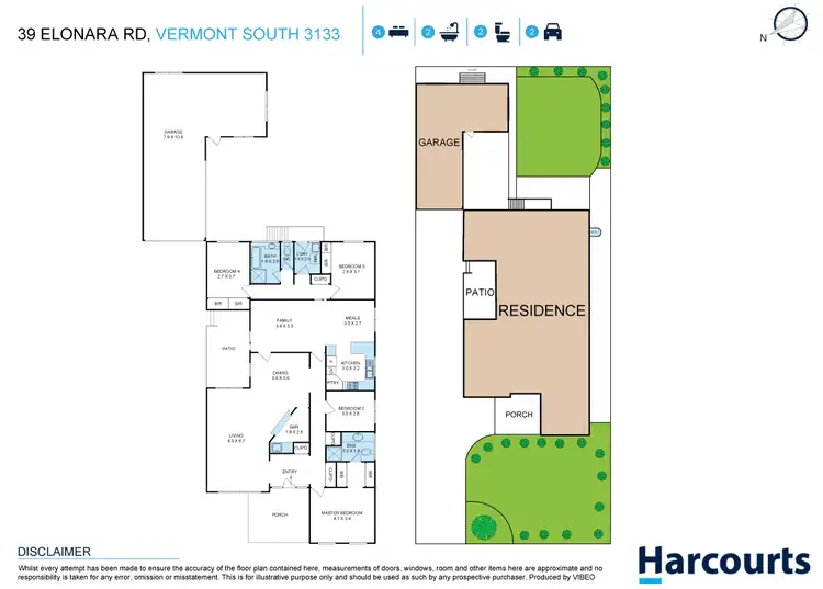 Floorplan of Homely house listing, 39 Elonara Road, Vermont South VIC 3133