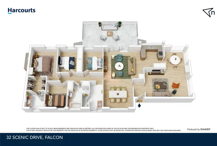 Floorplan of Homely house listing, 32 Scenic Drive, Falcon WA 6210