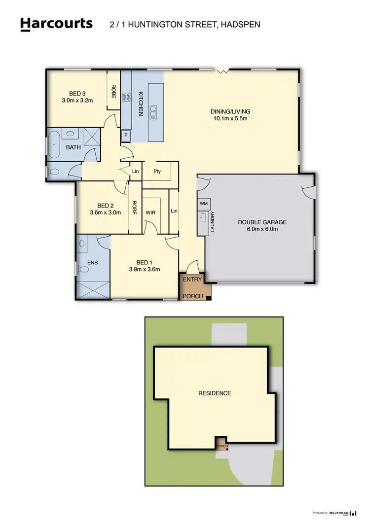Floorplan of Homely villa listing, 1 & 2/1 Huntington Street, Hadspen TAS 7290