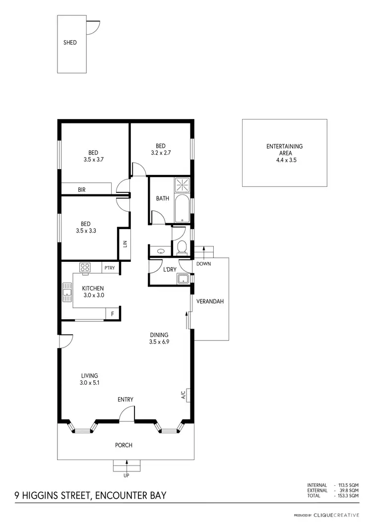 Floorplan of Homely house listing, 9 Higgins Street, Encounter Bay SA 5211