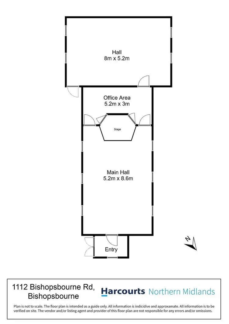 Floorplan of Homely land listing, 1112 Bishopsbourne Road, Bishopsbourne TAS 7301