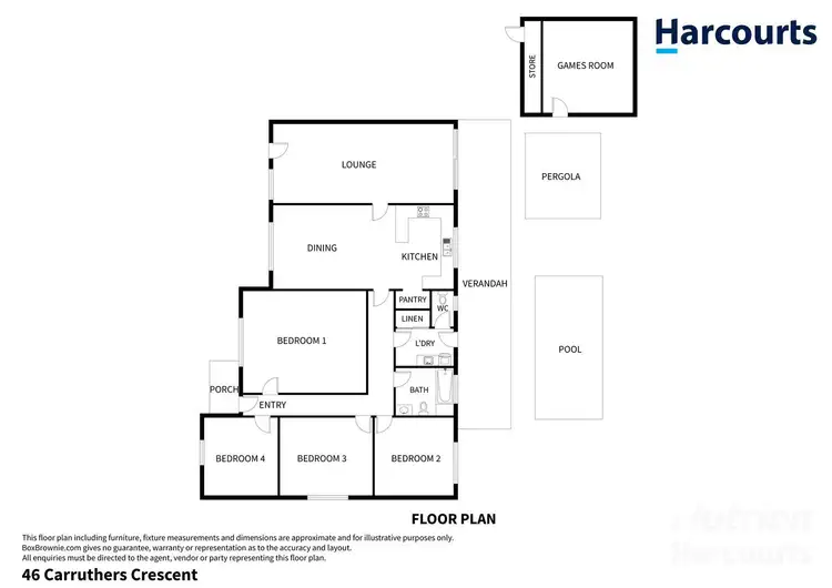Floorplan of Homely house listing, 46 Carruthers Crescent, Gillen NT 870