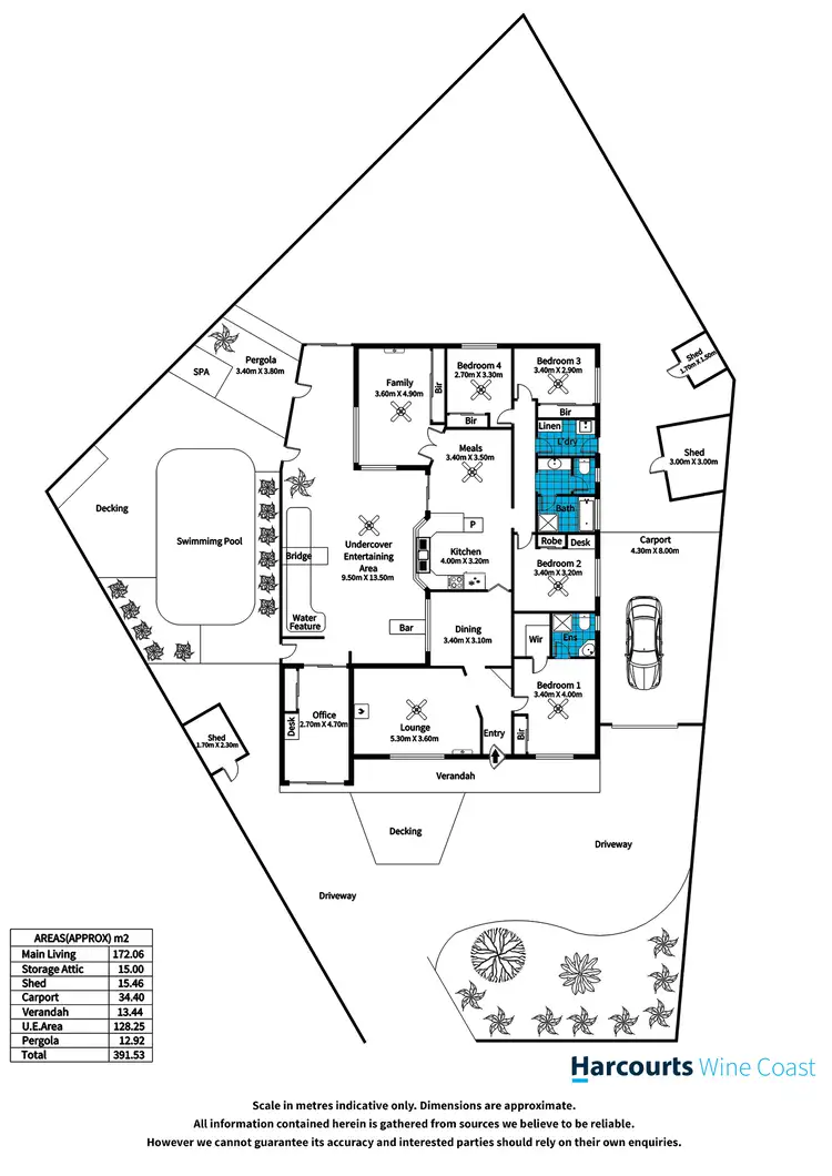 Floorplan of Homely house listing, 14 Churston Place, Moana SA 5169