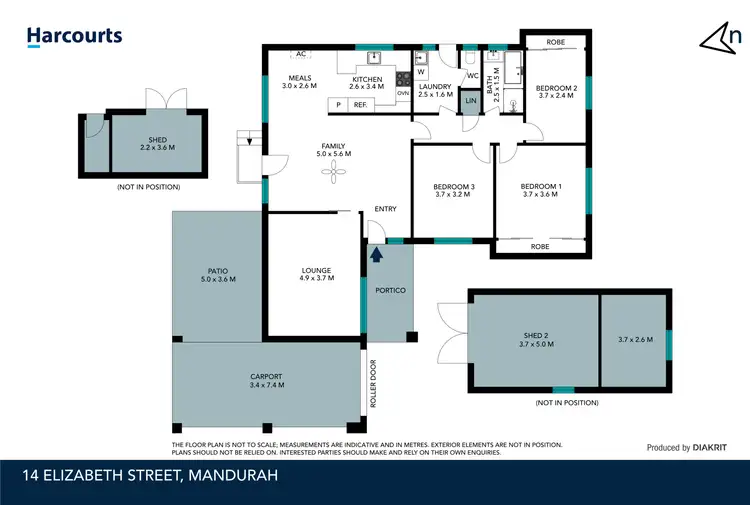 Floorplan of Homely house listing, 14 Elizabeth Street, Mandurah WA 6210