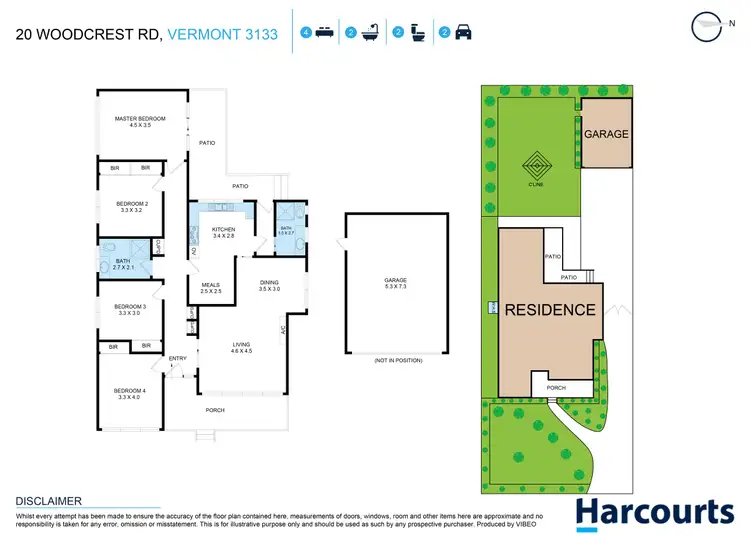 Floorplan of Homely house listing, 20 Woodcrest Road, Vermont VIC 3133