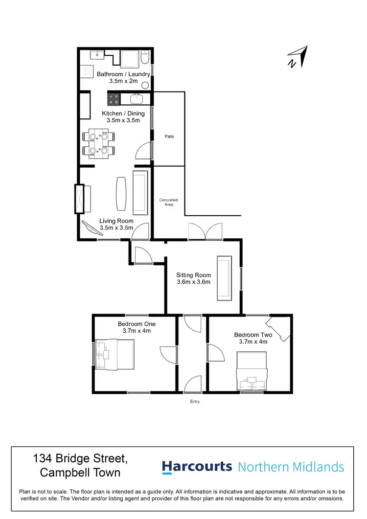 Floorplan of Homely house listing, 134 Bridge Street, Campbell Town TAS 7210