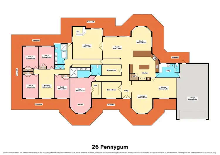 Floorplan of Homely house listing, 26 Pennygum Place, Mariginiup WA 6078