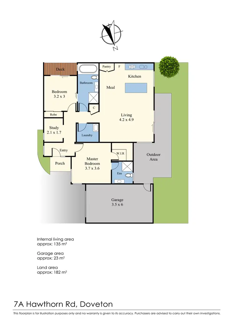 Floorplan of Homely house listing, 7a Hawthorn Road, Doveton VIC 3177