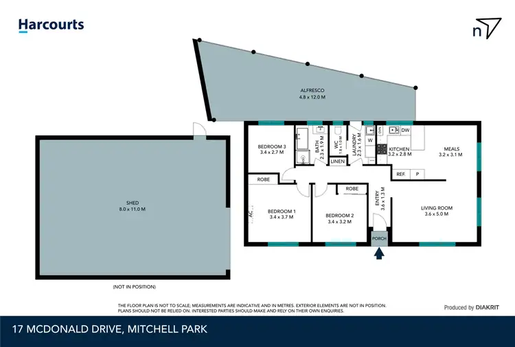 Floorplan of Homely house listing, 17 McDonald Drive, Mitchell Park VIC 3355