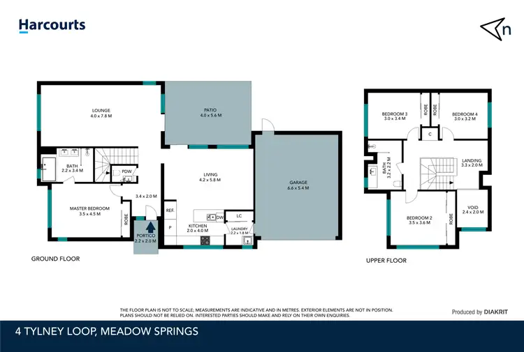 Floorplan of Homely house listing, 4 Tylney Loop, Meadow Springs WA 6210