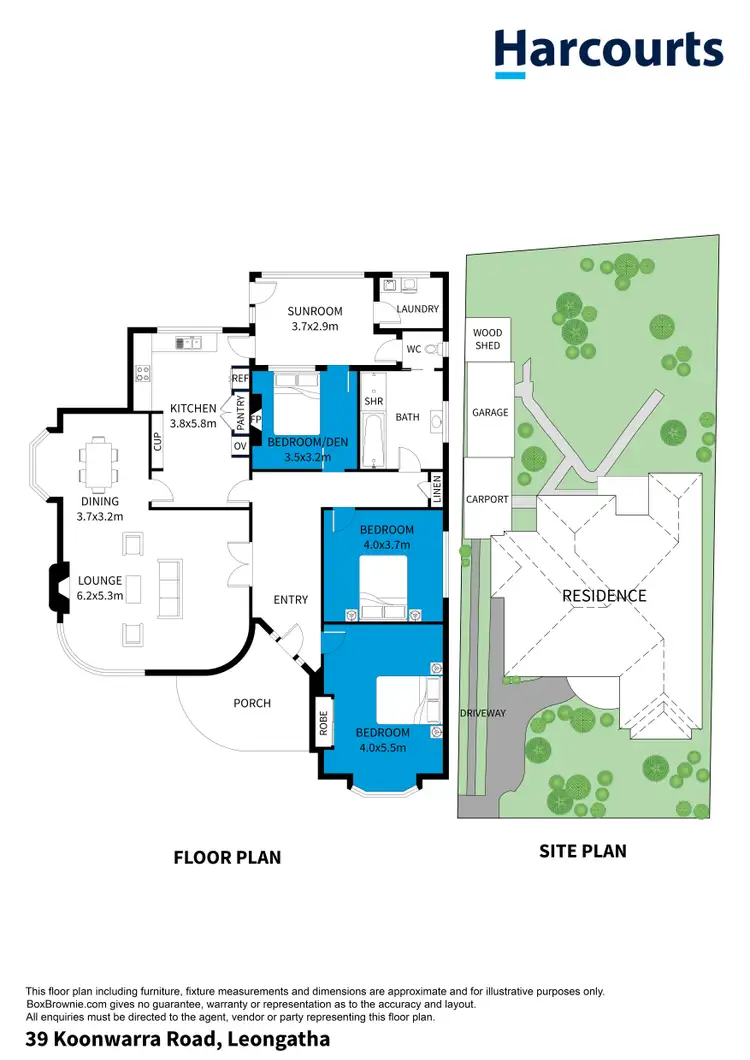 Floorplan of Homely house listing, 39 Koonwarra Road, Leongatha VIC 3953