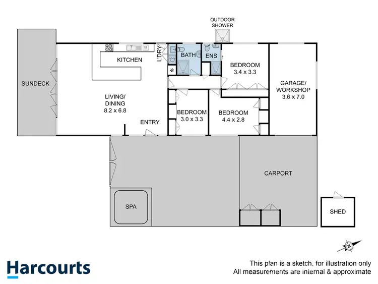 Floorplan of Homely house listing, 30 Ocean Esplanade, Blackmans Bay TAS 7052
