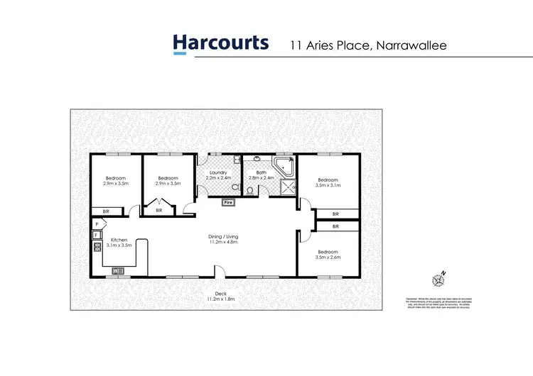 Floorplan of Homely house listing, 11 Aries Place, Narrawallee NSW 2539