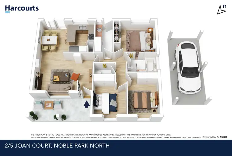 Floorplan of Homely unit listing, 2/5 Joan Court, Noble Park North VIC 3174