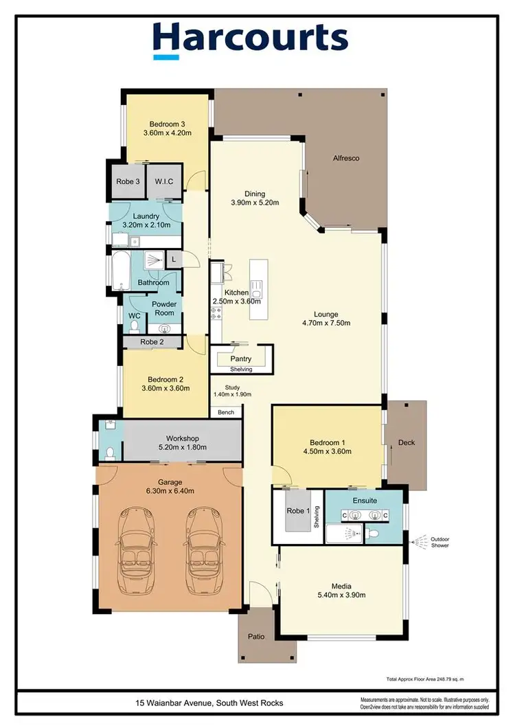 Floorplan of Homely house listing, 15 Waianbar Avenue, South West Rocks NSW 2431