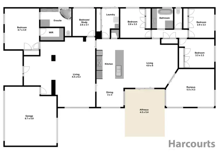 Floorplan of Homely house listing, 4 Cantona Court, Warragul VIC 3820
