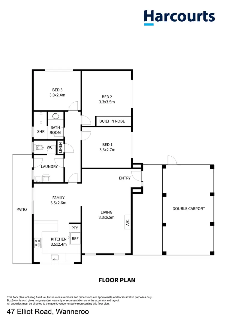 Floorplan of Homely house listing, 47 Elliot Road, Wanneroo WA 6065