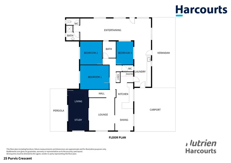 Floorplan of Homely house listing, 25 Purvis Crescent, Gillen NT 870