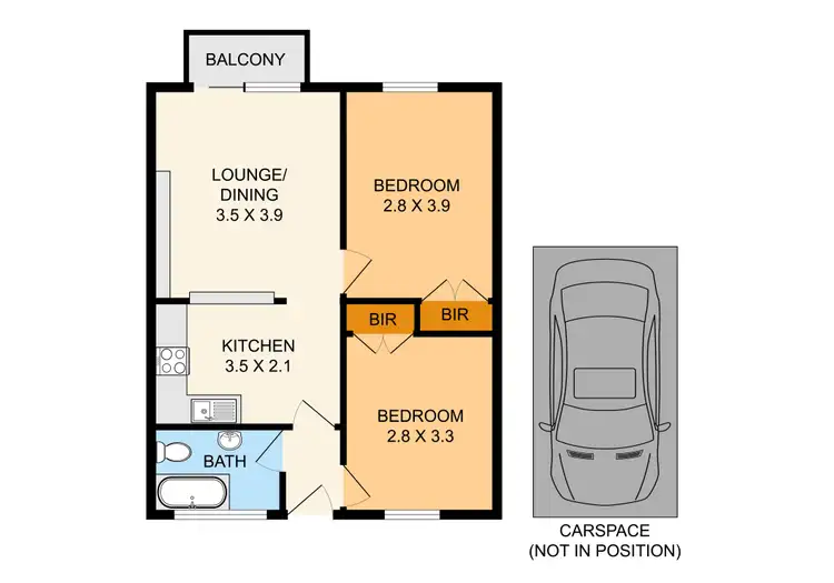 Floorplan of Homely unit listing, 21/160 Grange Road, Carnegie VIC 3163