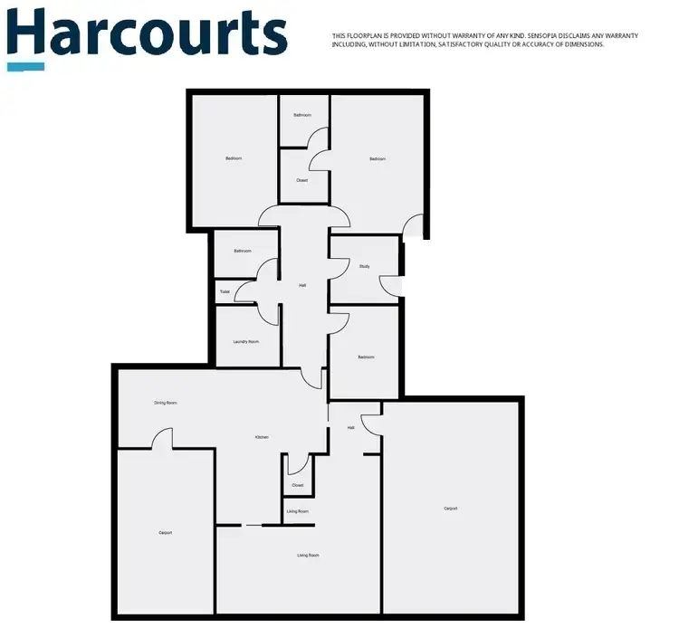 Floorplan of Homely house listing, 24 Wannon Avenue, Edenhope VIC 3318