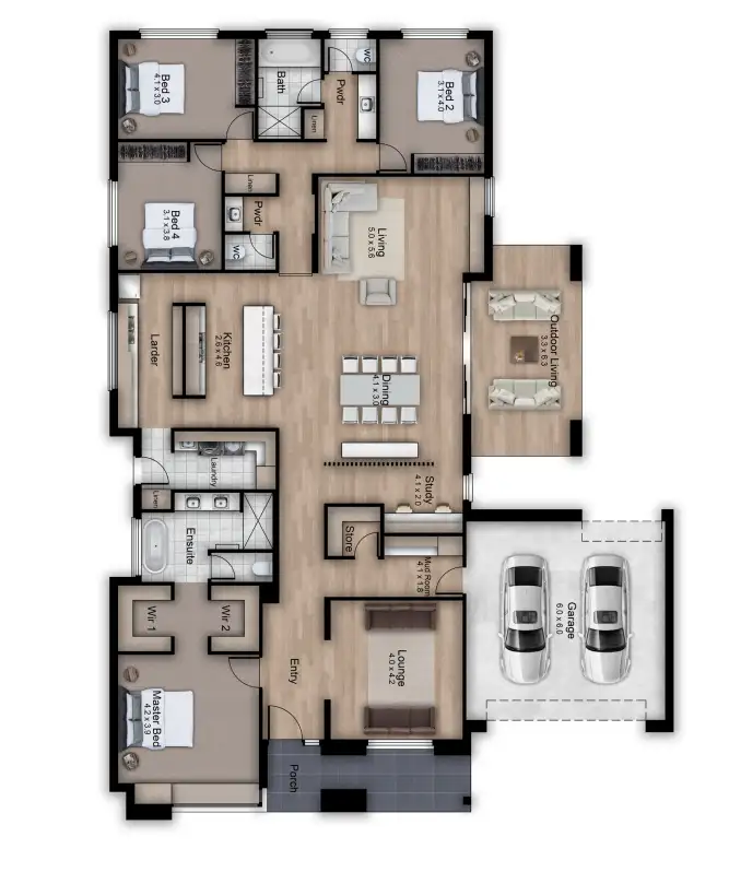 Floorplan of Homely house listing, 8 The Avenue, Roseworthy SA 5371