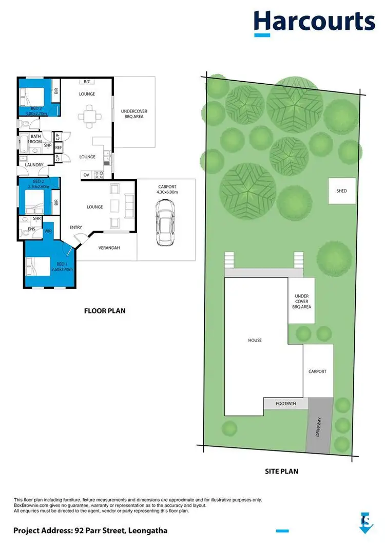 Floorplan of Homely house listing, 92 Parr Street, Leongatha VIC 3953
