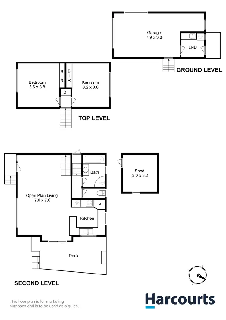 Floorplan of Homely house listing, 1/13A Raminea Road, Lindisfarne TAS 7015