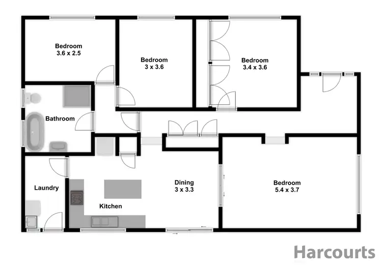 Floorplan of Homely house listing, 56 Lincoln Street, Moe VIC 3825