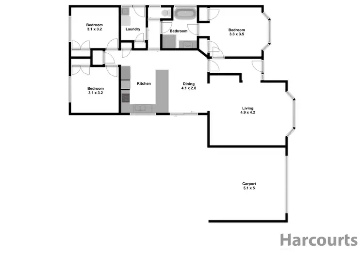 Floorplan of Homely house listing, 33 Windhaven Drive, Warragul VIC 3820