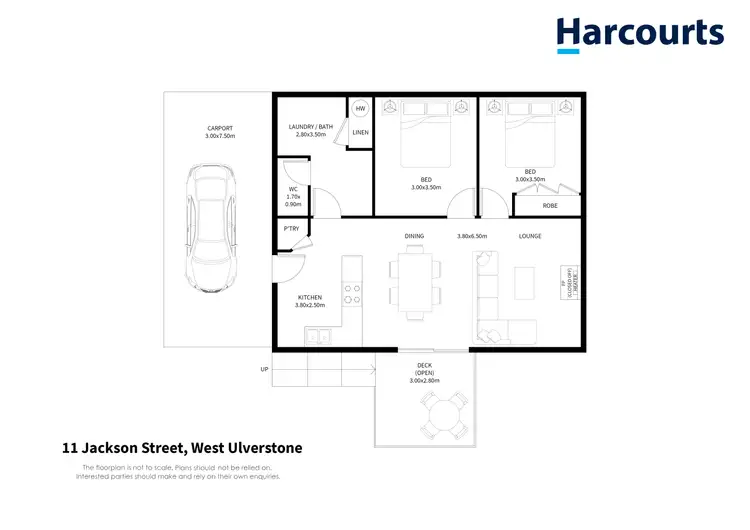 Floorplan of Homely house listing, 11 Jackson Avenue, West Ulverstone TAS 7315