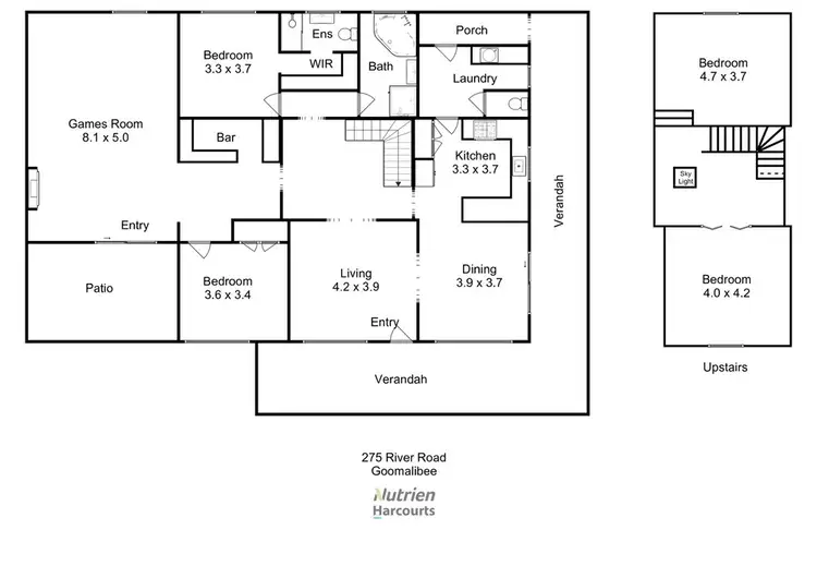 Floorplan of Homely rural property listing, 275 River Road, Goomalibee VIC 3673