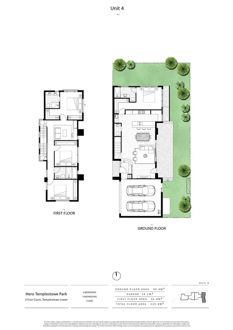 Floorplan of Homely townhouse listing, 4/3 Fran Court, Templestowe Lower VIC 3107