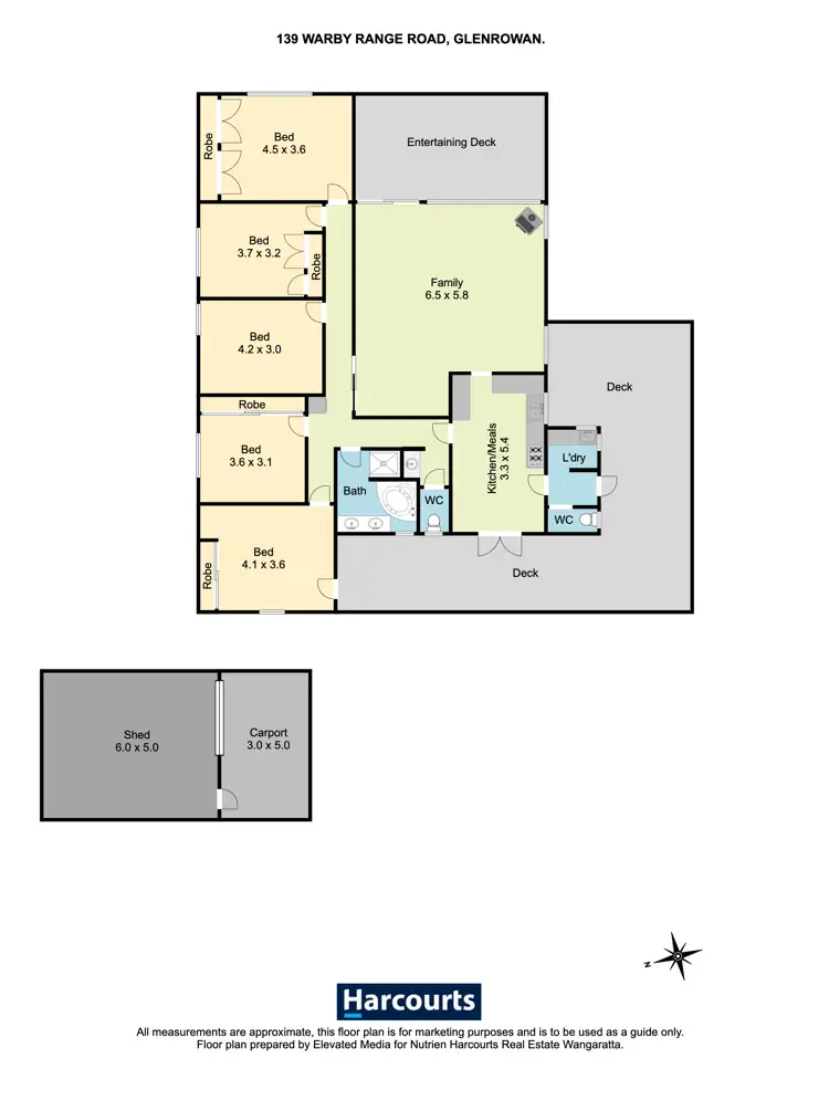 Floorplan of Homely house listing, 139 Warby Range Road, Glenrowan VIC 3675