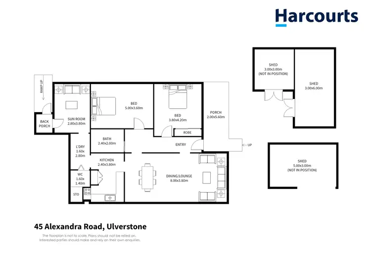 Floorplan of Homely house listing, 45 Alexandra Road, Ulverstone TAS 7315