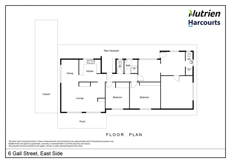 Floorplan of Homely house listing, 6 Gall Street, East Side NT 870