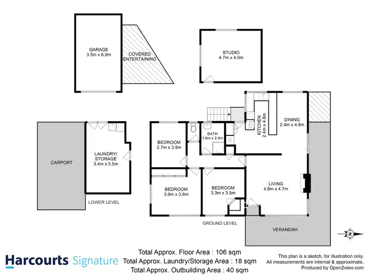 Floorplan of Homely house listing, 10 Magnolia Road, Risdon Vale TAS 7016