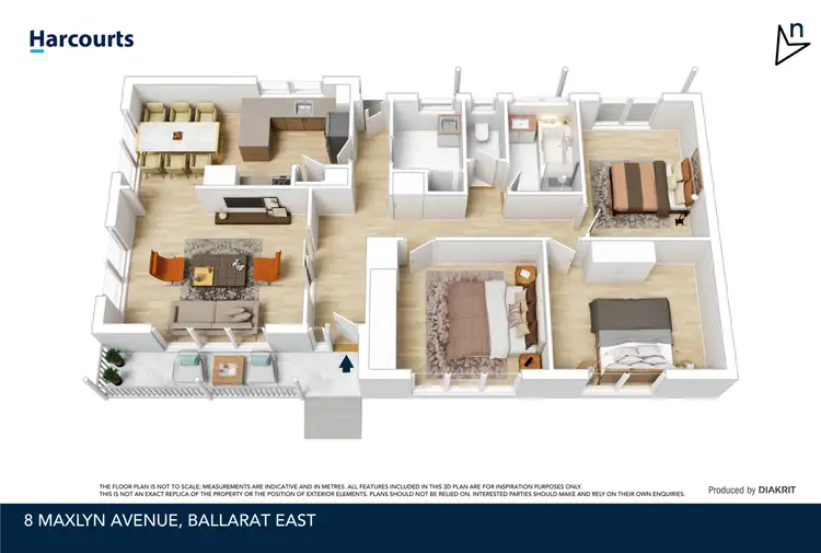Floorplan of Homely house listing, 8 Maxlyn Avenue, Ballarat East VIC 3350