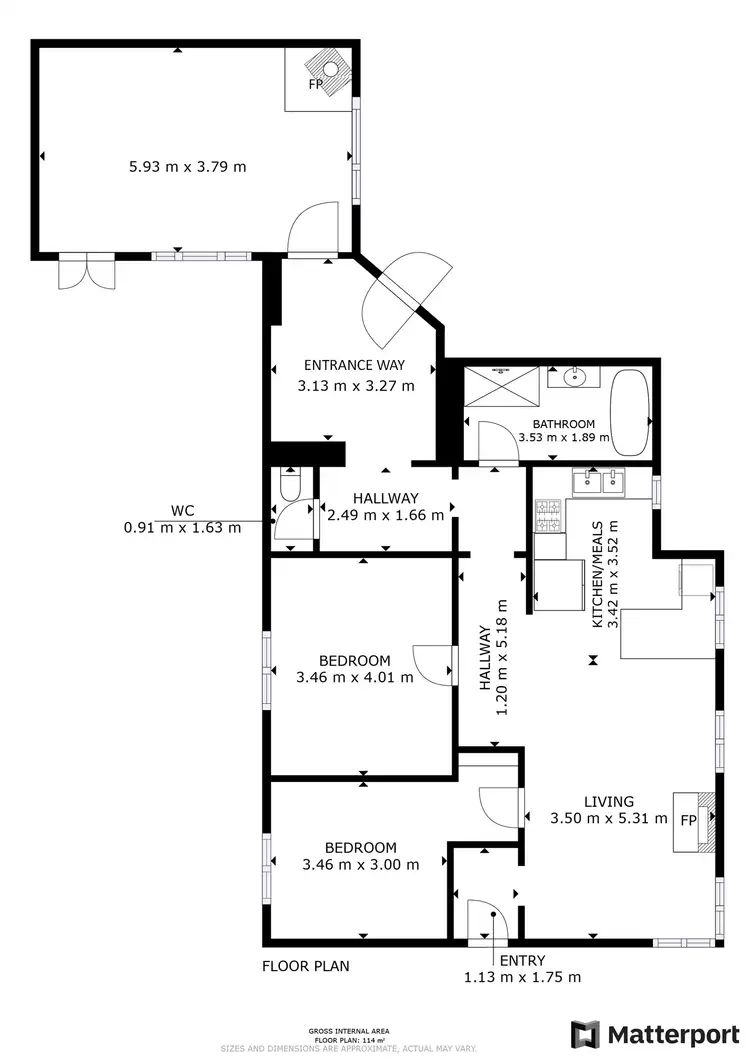 Floorplan of Homely house listing, 54 Quail Street, St Helens TAS 7216