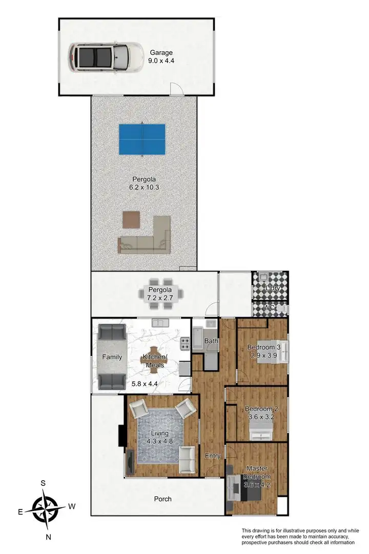 Floorplan of Homely house listing, 54 Pound Road, Hampton Park VIC 3976