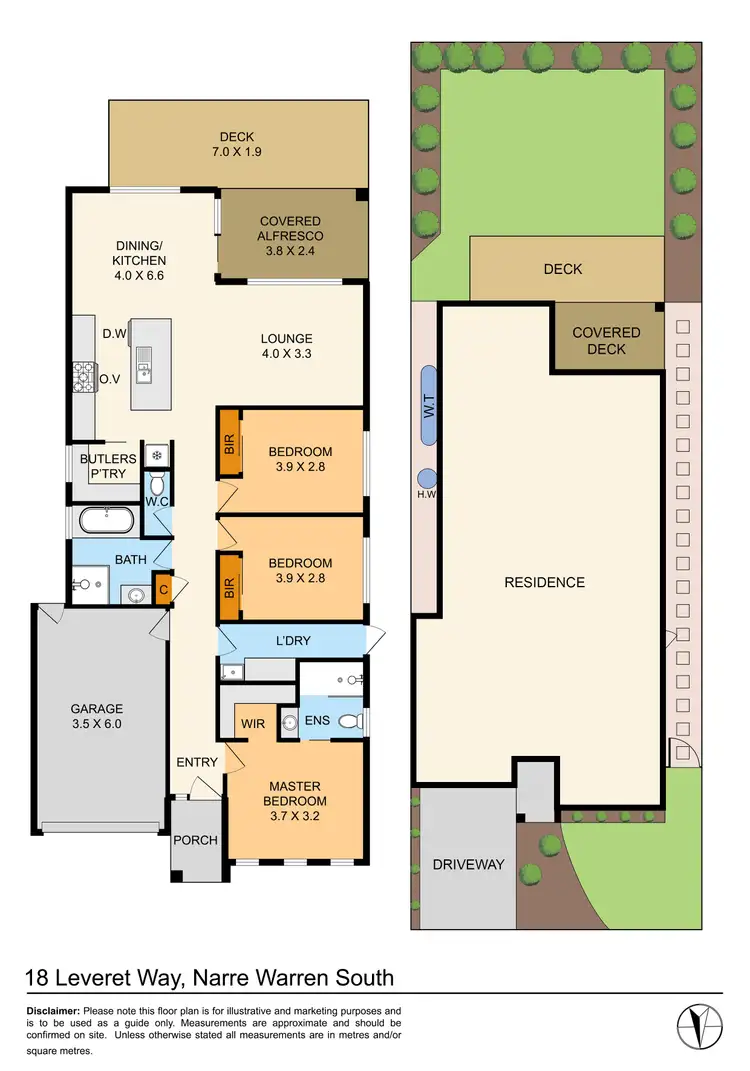 Floorplan of Homely house listing, 18 Leveret Way, Narre Warren South VIC 3805