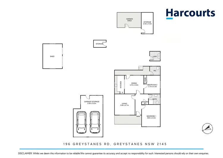 Floorplan of Homely house listing, 196 Greystanes Road, Greystanes NSW 2145